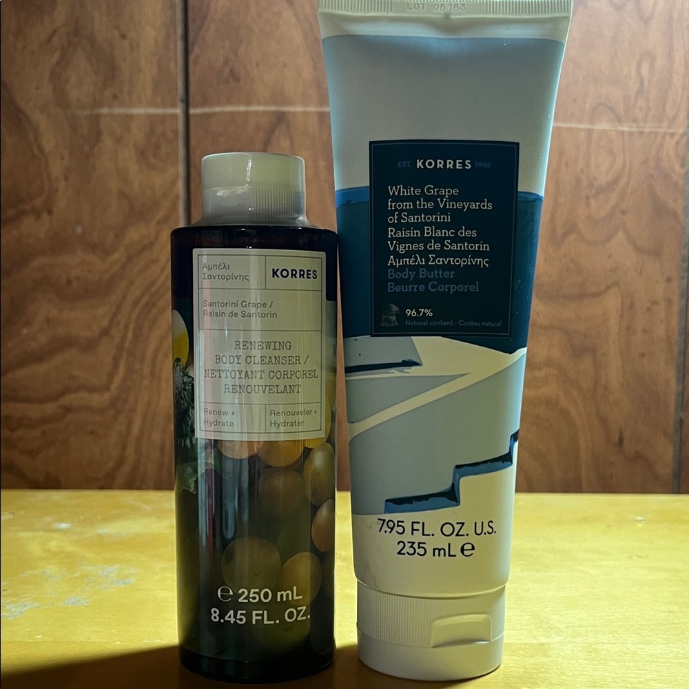 Korres Santorini Grape and White Grape Body Care Duo